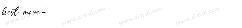 best move字体转换